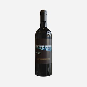 3D Wine bottle