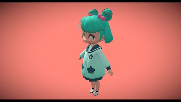 modèle 3D de Jolie fille Chibi - TurboSquid 2187821