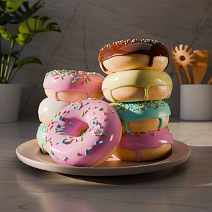 3D Realstic Donut model