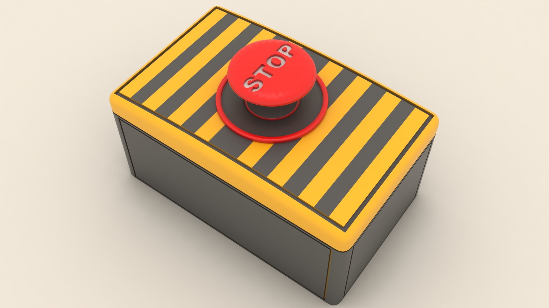 Emergency Panic Button 3D Model - TurboSquid 1538045