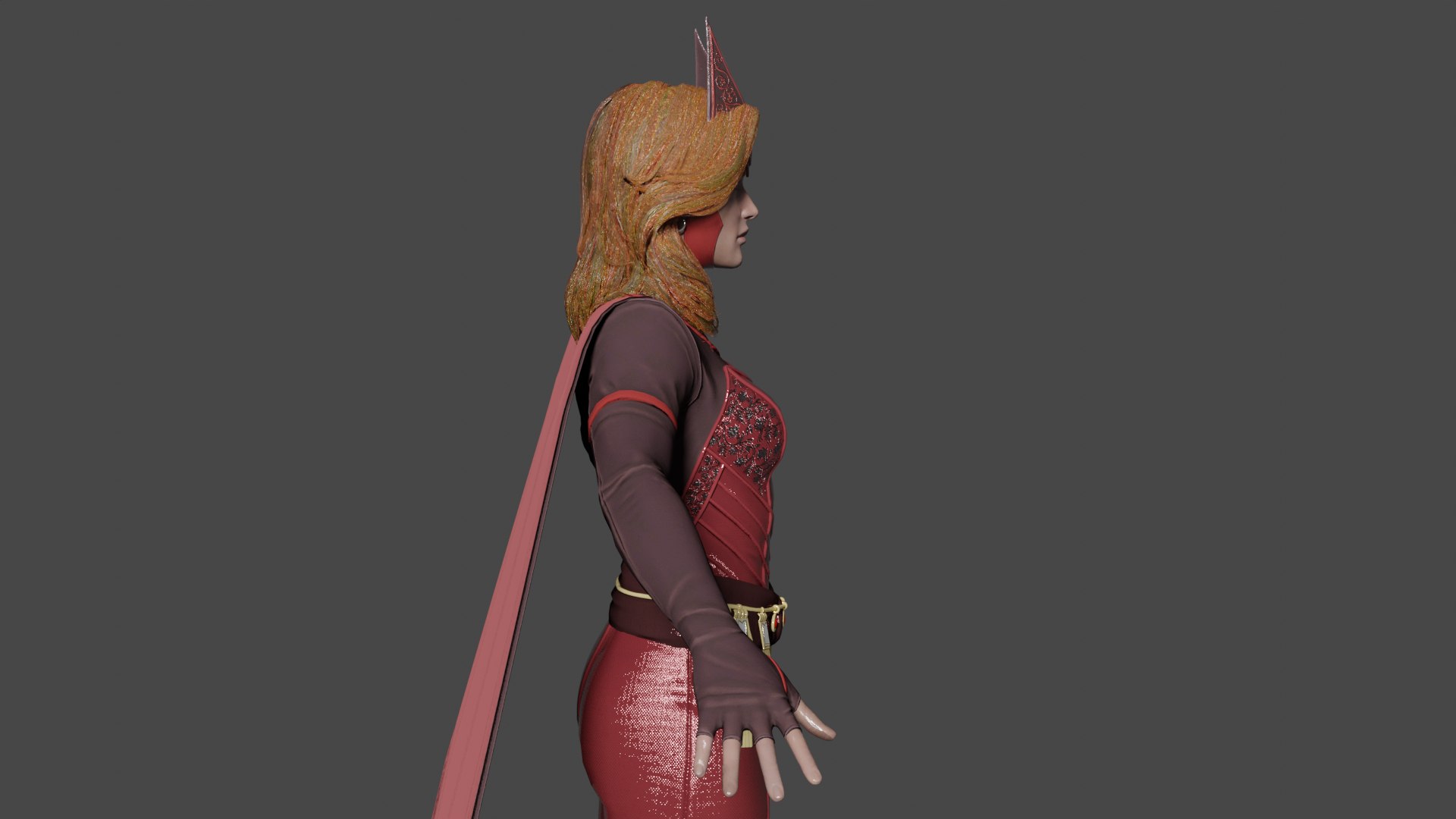 Scarlet Witch 3D Model - TurboSquid 2329886