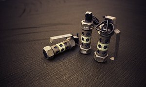 m84 flashbang grenade 3D