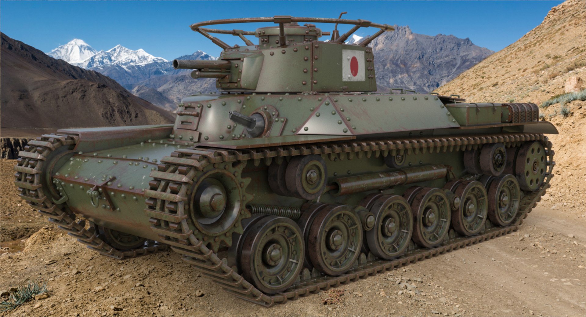Tank Type 97 Chi 3D - TurboSquid 1272337