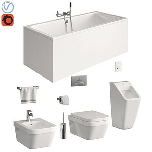 3D toilet villeroy boch model