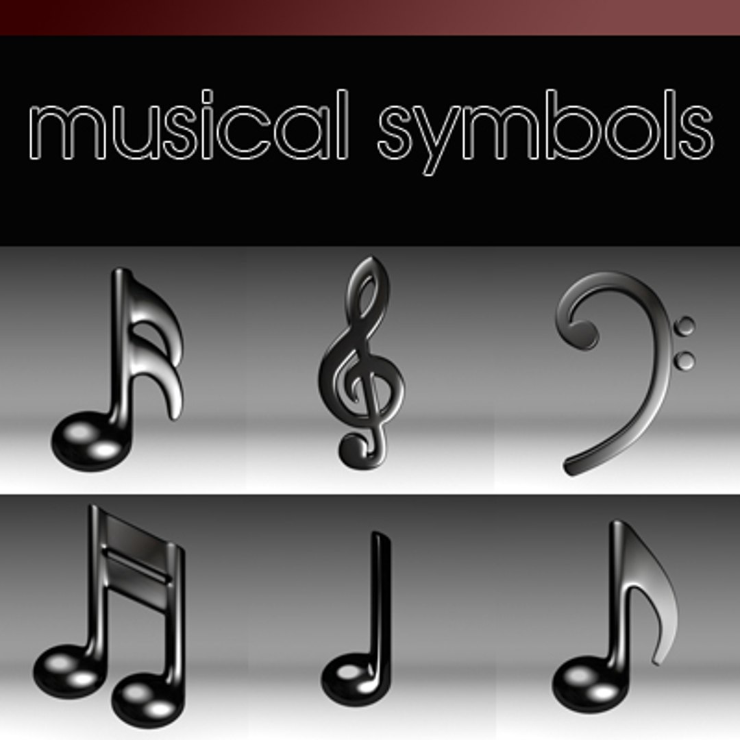 Musical Symbols 3d 3ds