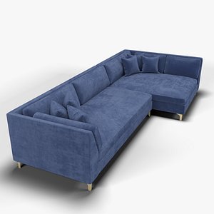 3D L Shape Sofa