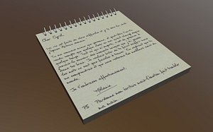 Notebook 3D model
