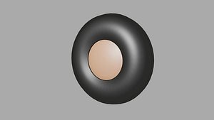 Low Poly Cartoon Tire 3D model