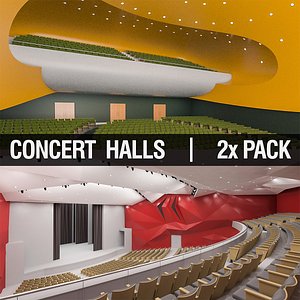 3D Concert Halls Collection model