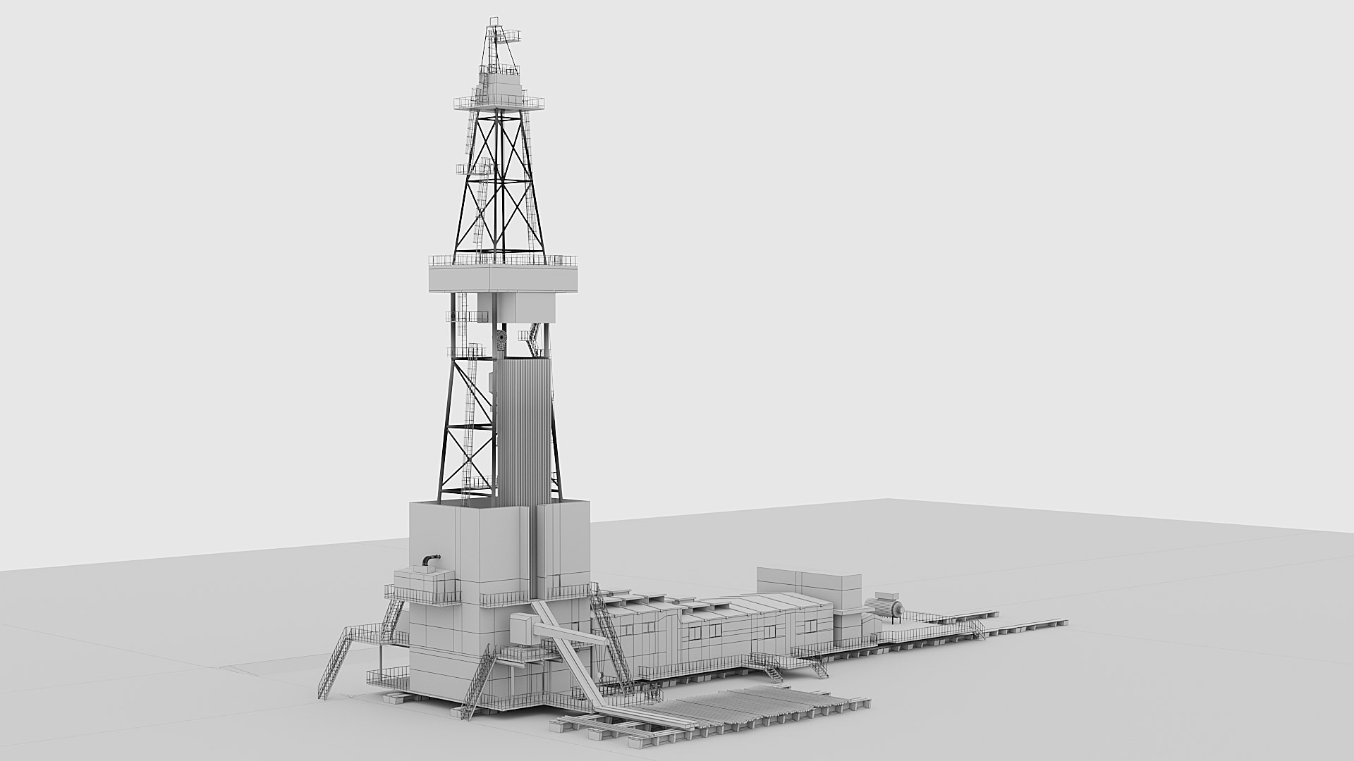 3D Drilling Rig LowPoly Model - TurboSquid 2425888