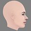 Lara McDonnell Kopf – Ohne Haare – Low-Poly-Kopf für Spiel