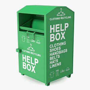 Clothing Recycle Help Box 3D
