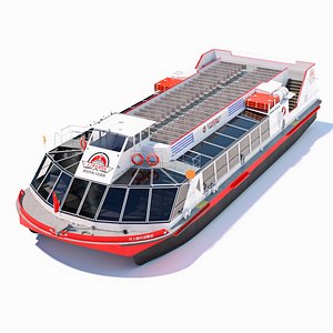 3D Chinese Cruise Boat model