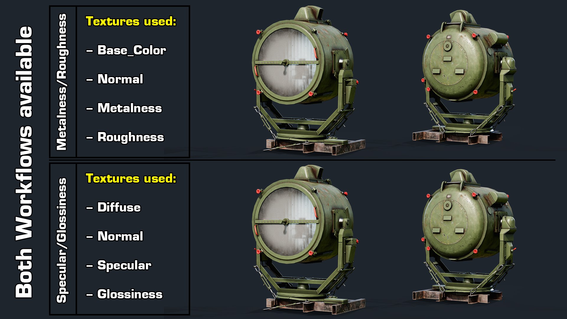 Rigged Searchlight APM-90 GameReady LODs 3D model https://p.turbosquid.com/ts-thumb/ZX/igNJoT/3L/both_workflows/png/1638965658/1920x1080/fit_q87/dcbc7e1d38a44de61d8cc1570108da43c4230a5a/both_workflows.jpg