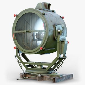 Rigged Searchlight APM-90 GameReady LODs 3D model