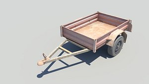 rusty trailer 3D model