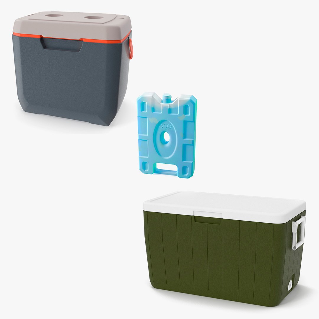 Ice Coolers Collection 3D model preview