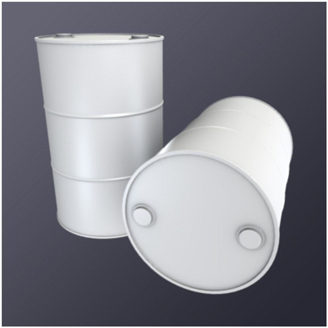 3d Model 55 Gallon Drum
