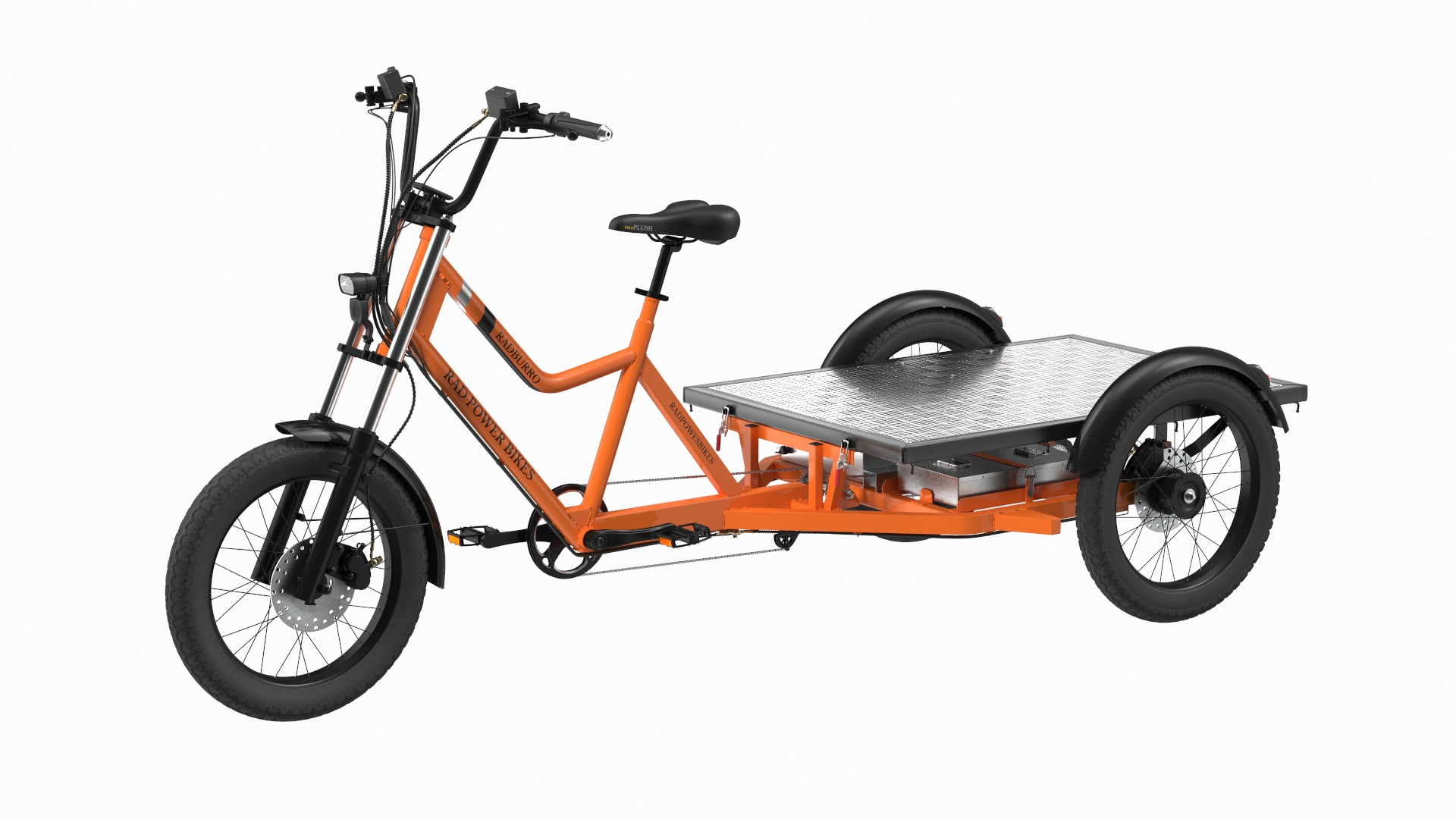 Rad Power Bike RadBurro With Flatbed 3D Model TurboSquid 1925419