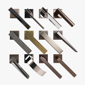Square Olivari Handles 3D model