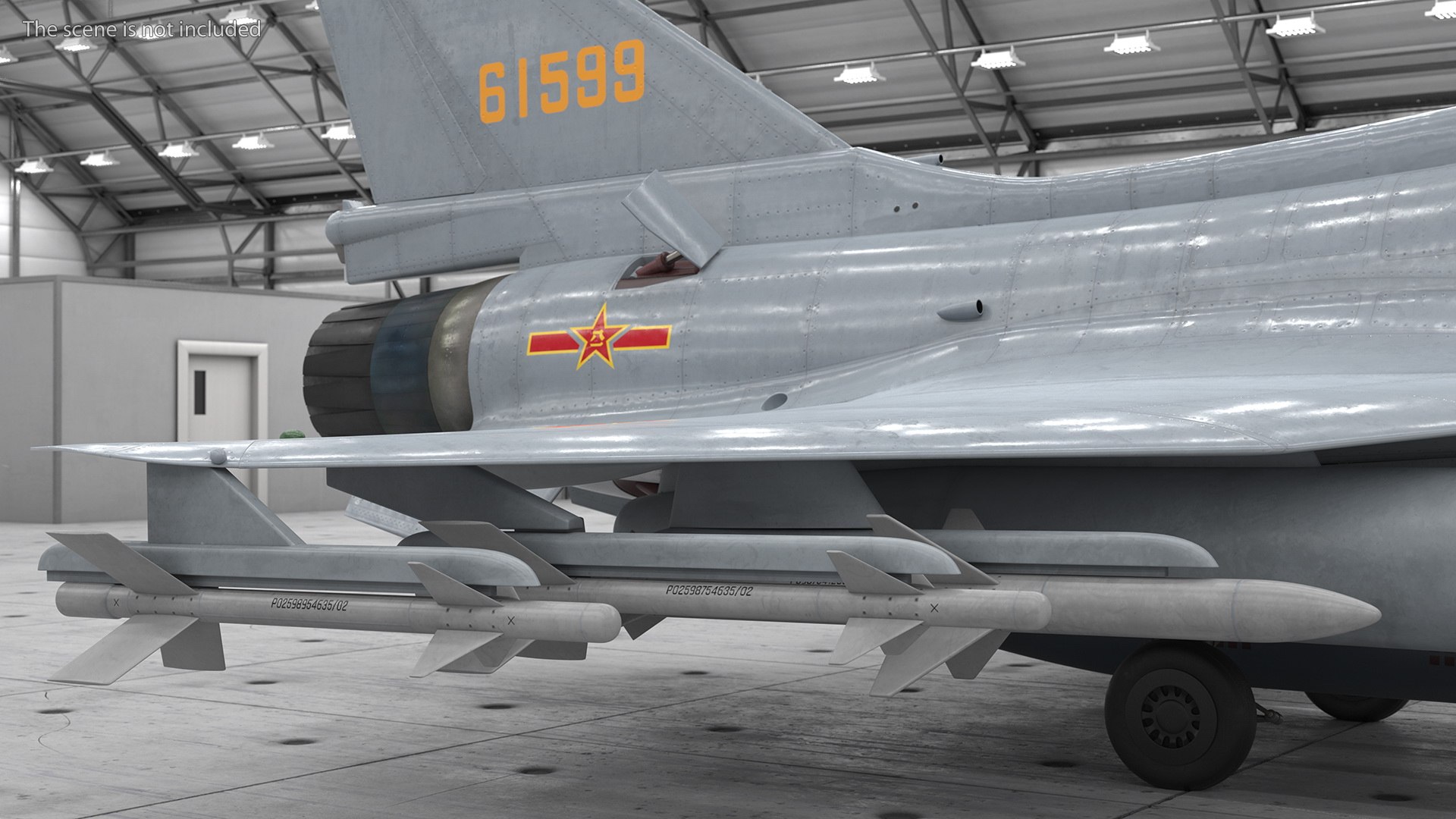 の 3D Chengdu J10 S Tandem Seated Exterior Only Armed
