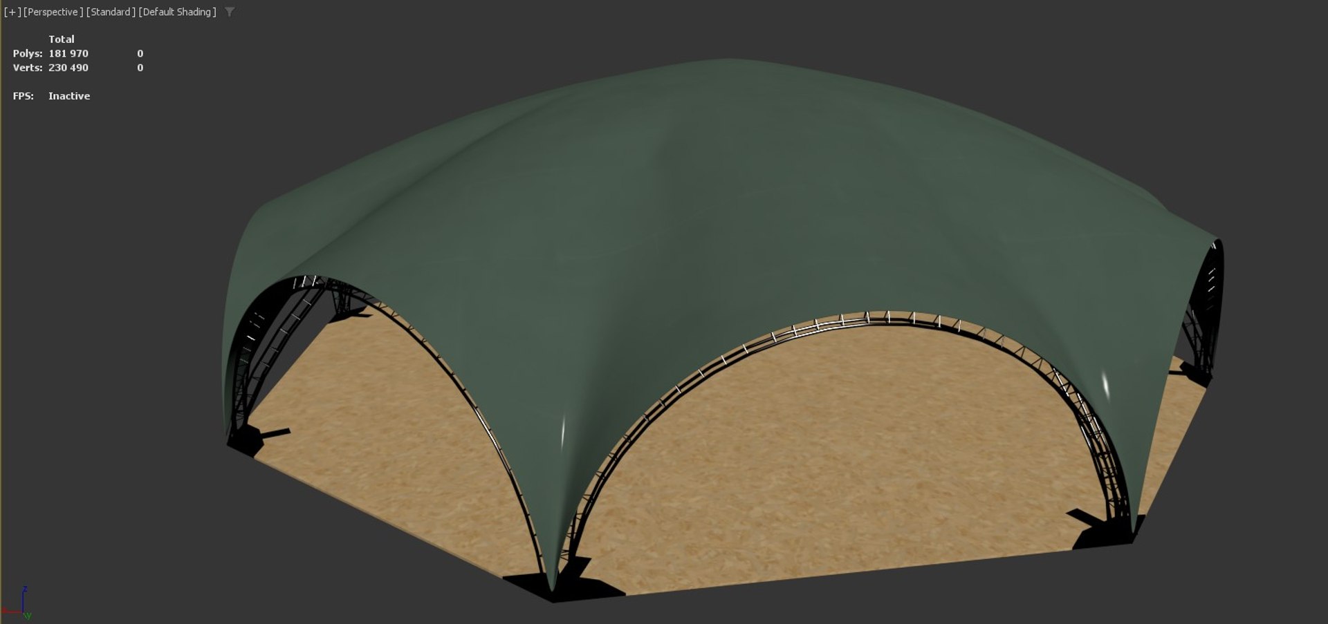 Arch Tent Octagonal 3D - TurboSquid 2122197