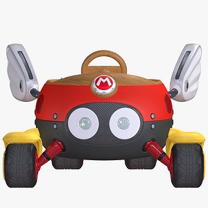 3D Mario Kart Biddybuddy Veichle Baby Mario 8K