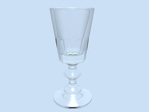 goblet glass 3d obj