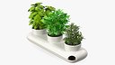 Trio Pot with Herbs Sagaform White