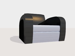 3d model arm chair