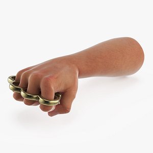 Vintage Brass Knuckle in Hand