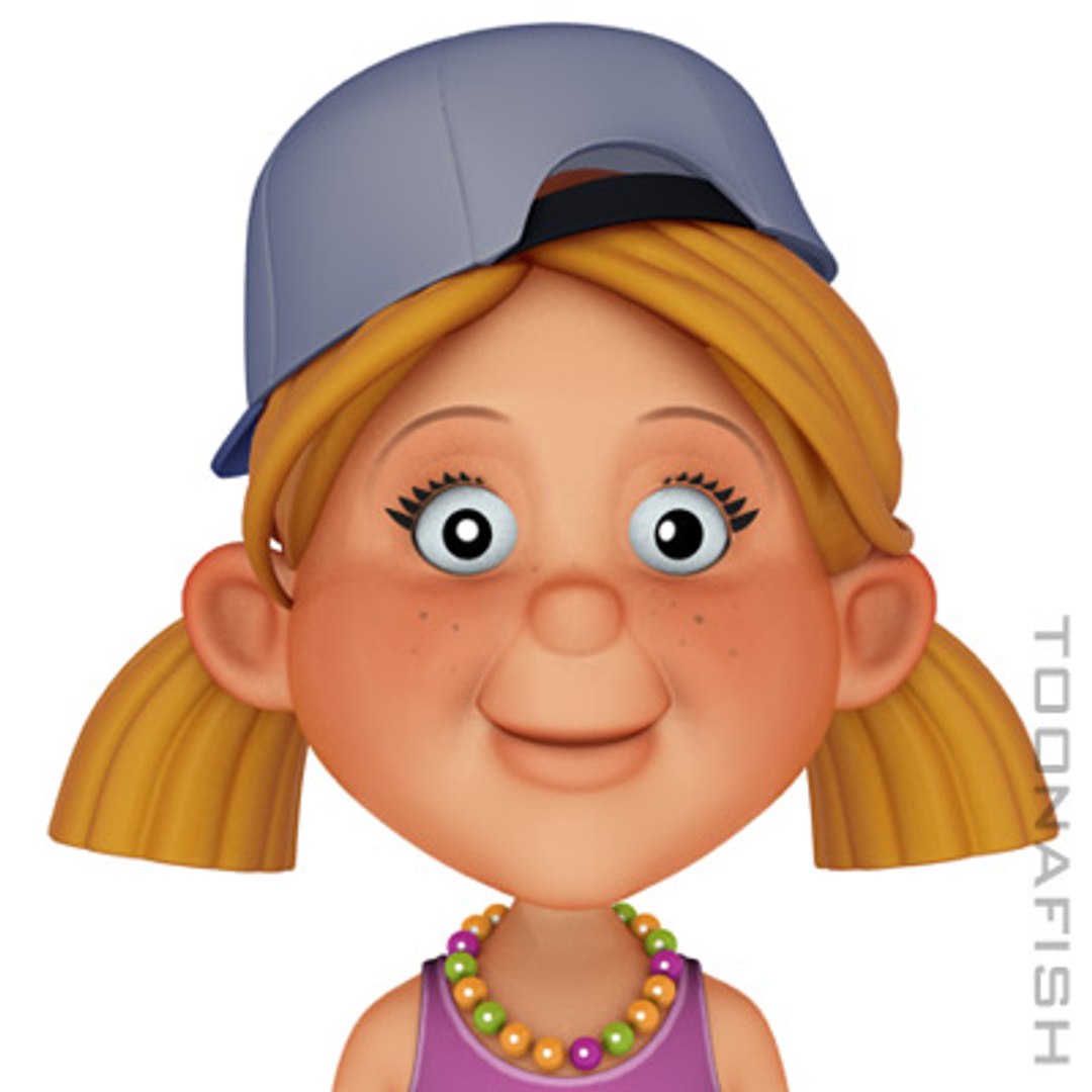 dxf girl cartoon