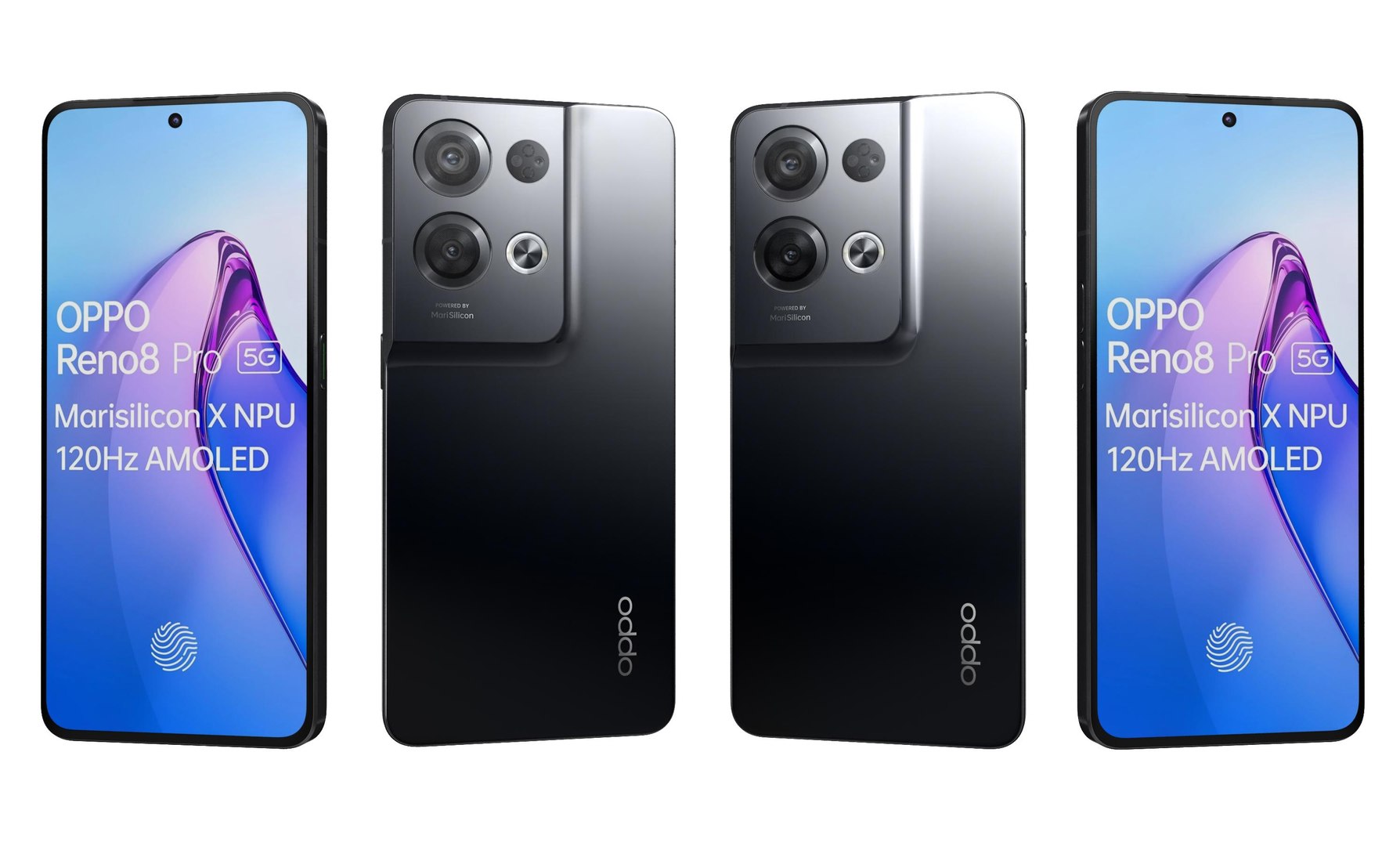 Oppo Reno 8 Pro Black 3D - TurboSquid 1991894