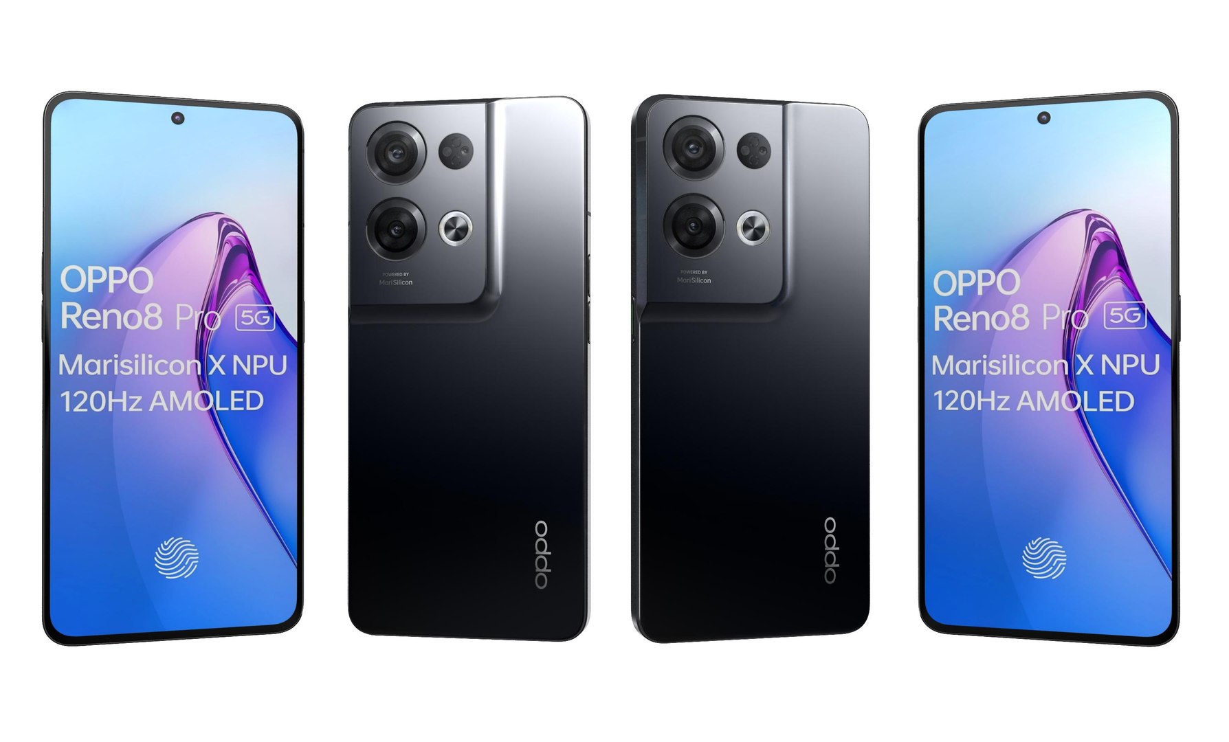 Oppo Reno 8 Pro Black 3D - TurboSquid 1991894
