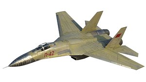 Sukhoi P-42 Record Aircraft 3D model
