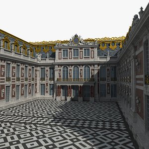 3D entrance versailles palace