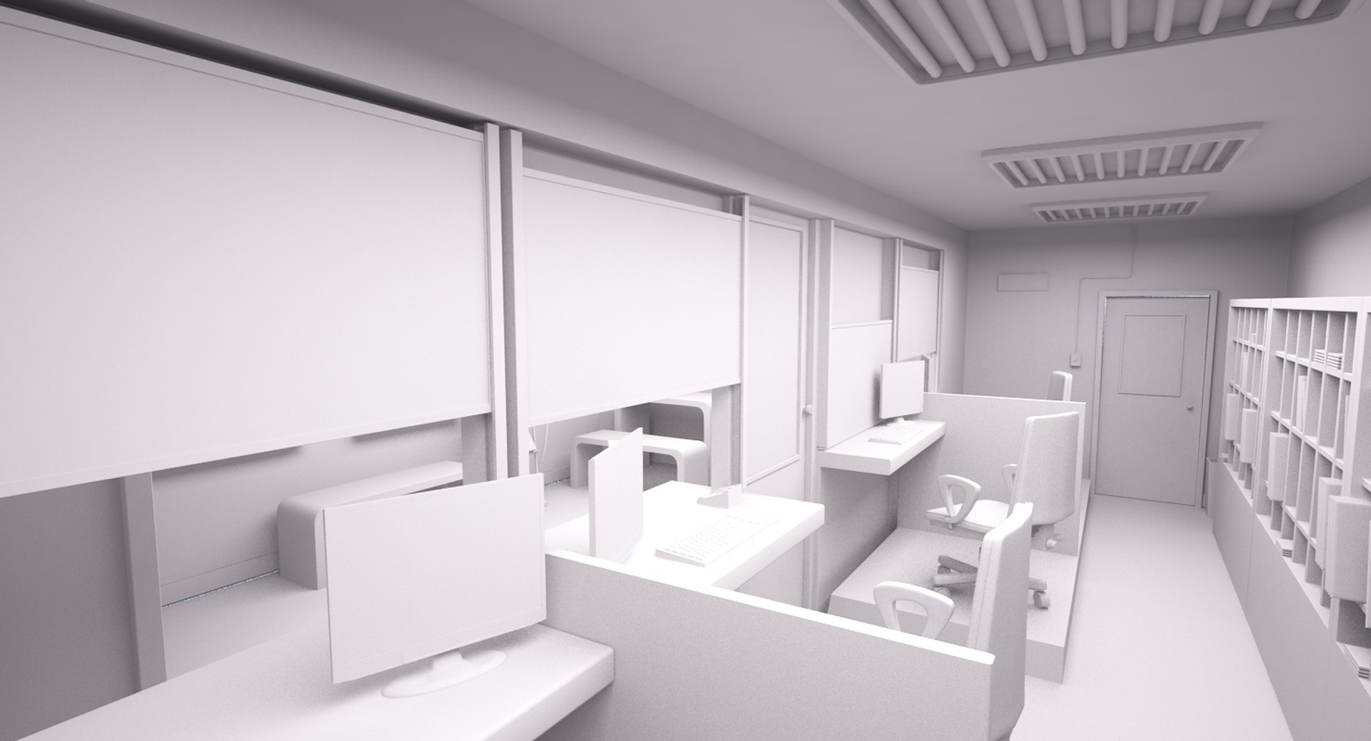3D Small Post Office Scene - TurboSquid 1425084