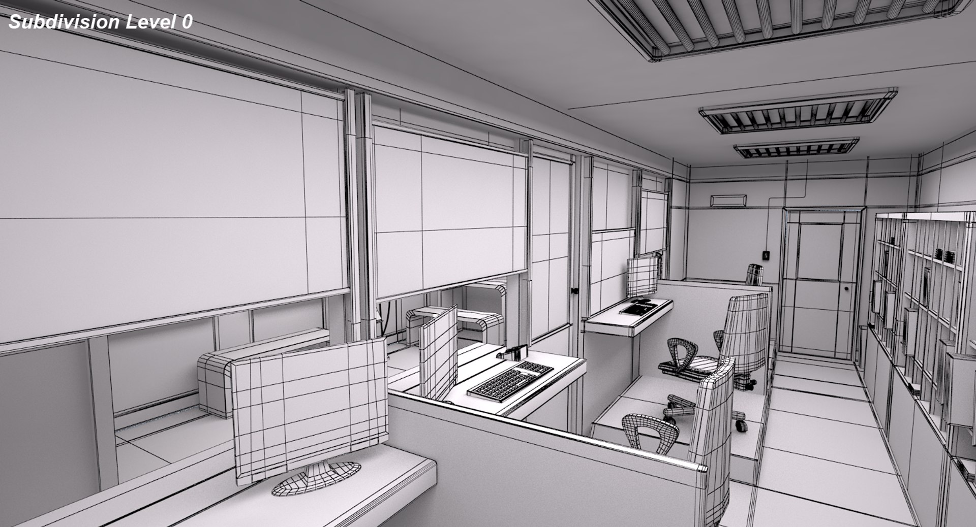 3D Small Post Office Scene - TurboSquid 1425084
