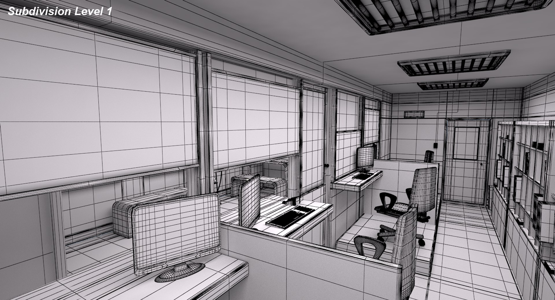 3D Small Post Office Scene - TurboSquid 1425084