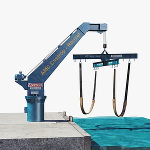 boat crane 3d model