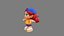 Low Poly Cartoon Girl Character Rigged Animated Game Ready