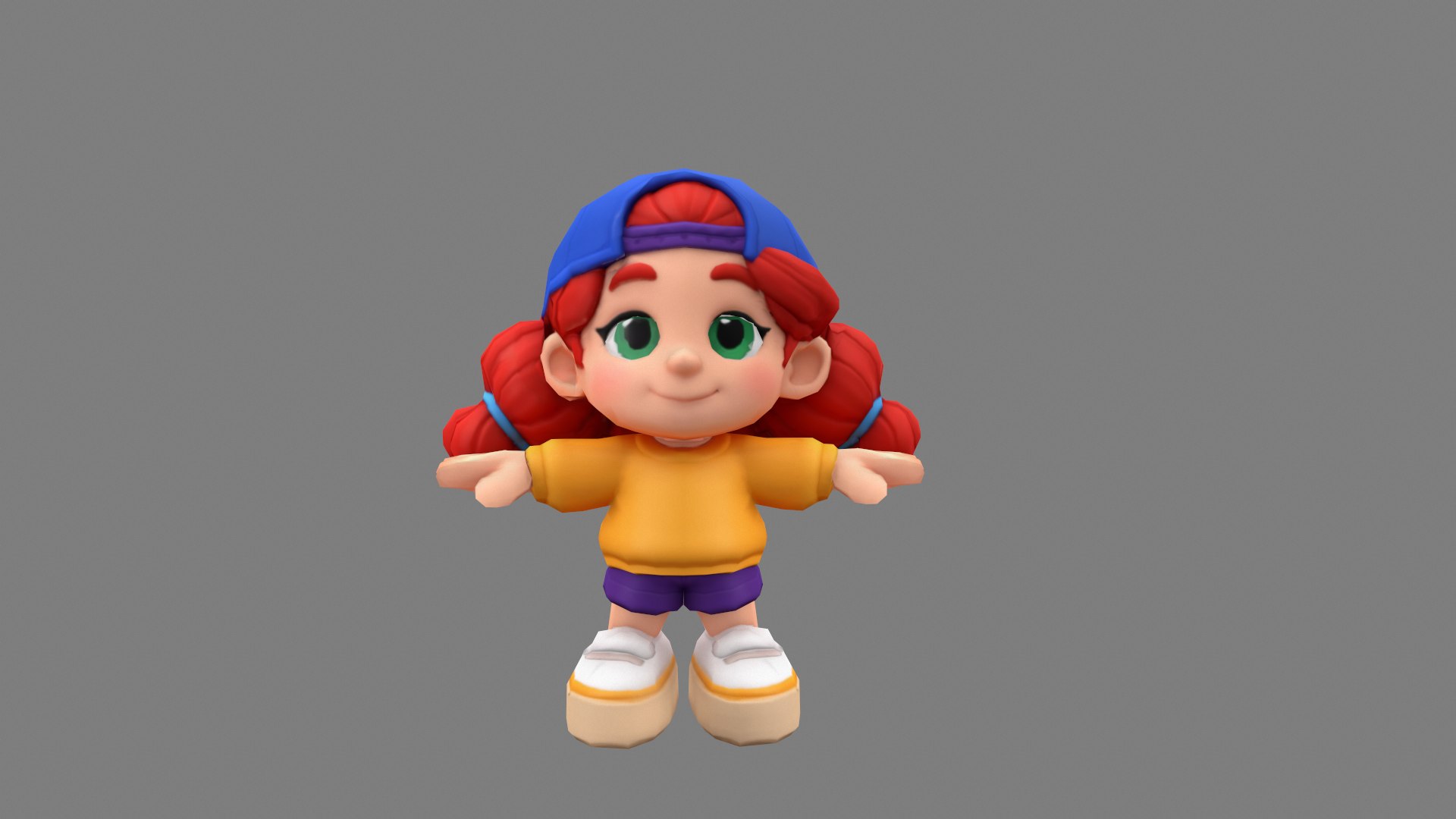 3D Low Poly Cartoon Girl Character Rigged Animated Game Ready https://p.turbosquid.com/ts-thumb/ZY/MyJ4UC/TP/redhairchibigirl_viewport_005/png/1785104145/1920x1080/fit_q87/188729a21fbf9236a84b5e935a2ab3c5ec37d537/redhairchibigirl_viewport_005.jpg