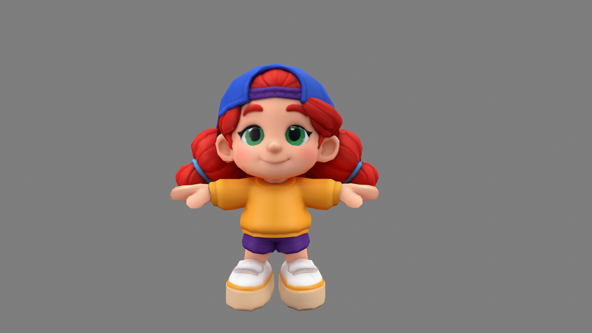 3D Low Poly Cartoon Girl Character Rigged Animated Game Ready https://p.turbosquid.com/ts-thumb/ZY/MyJ4UC/Ts/redhairchibigirl_001/png/1785104139/1920x1080/fit_q87/430327118c05cae1f0a7e1f5ab18b4ddb7584aab/redhairchibigirl_001.jpg