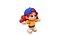 Low Poly Cartoon Girl Character Rigged Animated Game Ready