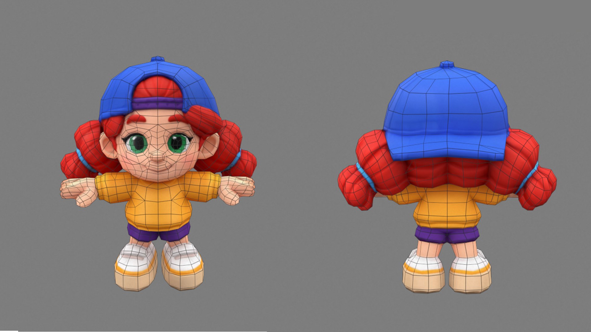 3D Low Poly Cartoon Girl Character Rigged Animated Game Ready https://p.turbosquid.com/ts-thumb/ZY/MyJ4UC/eu/grid/jpg/1785104136/1920x1080/fit_q87/678cb51635bbb63969bd9168ba0923012b1449b5/grid.jpg