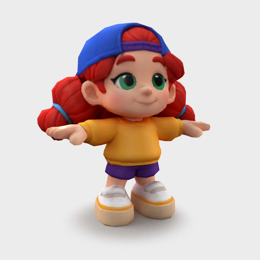 3D Low Poly Cartoon Girl Character Rigged Animated Game Ready https://p.turbosquid.com/ts-thumb/ZY/MyJ4UC/mB/redhairchibigirl_viewport_013/jpg/1785104151/1920x1080/fit_q87/839e6e177f0d4643b411f44c2d11718247b13baa/redhairchibigirl_viewport_013.jpg