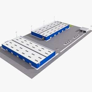 Industrial complex 01 3D model