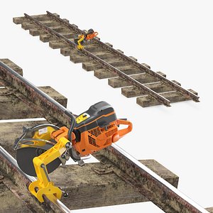 Heavy Duty Rail Cutter with Clamp for Track Cutting on Rails