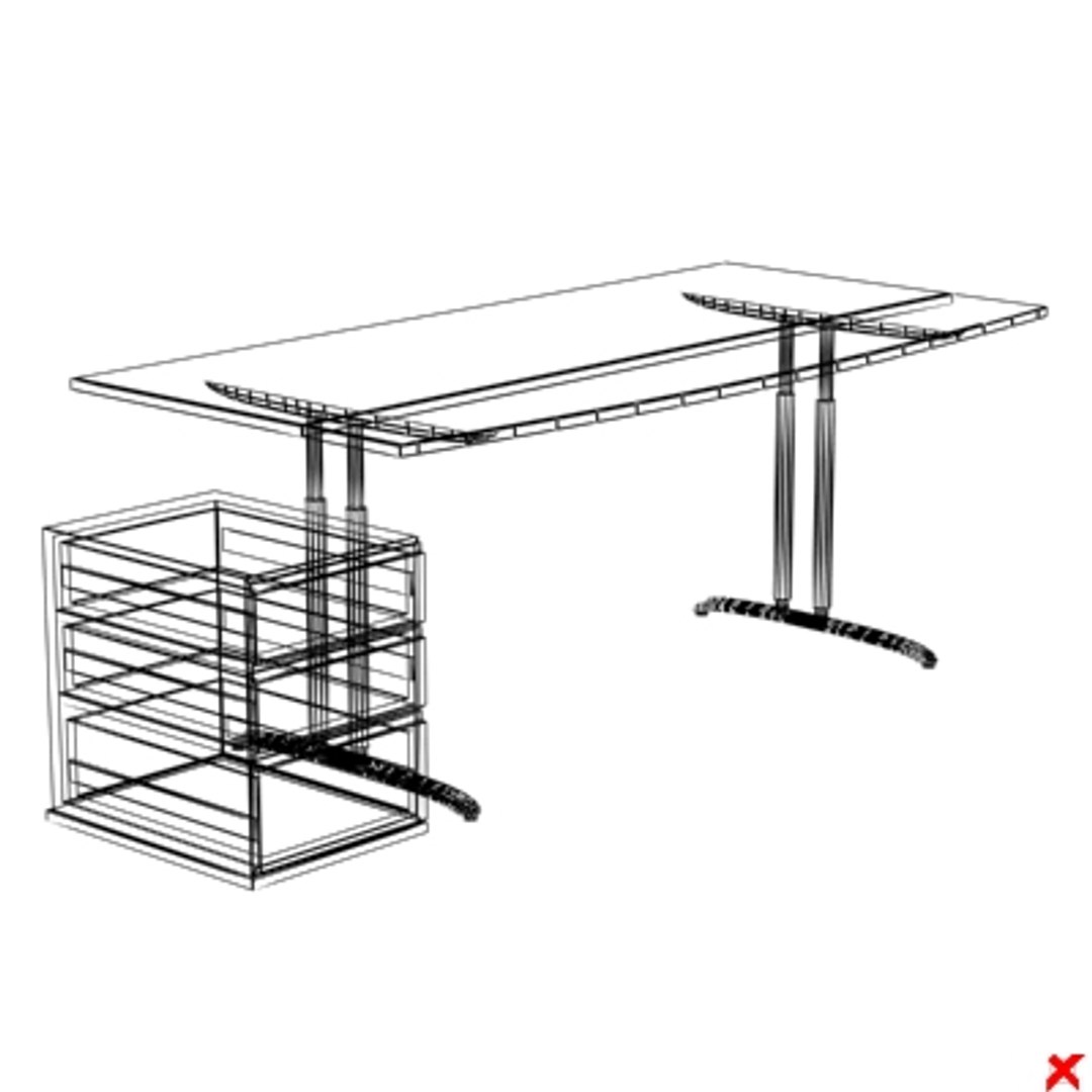 Simple Office Desk DXF Files – Aribabox