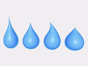 Drops - Low Poly
